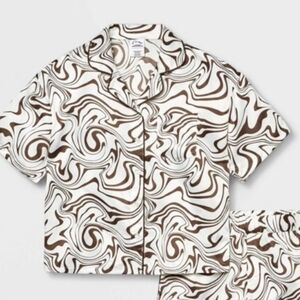 ❤️10/$16 New art class button down shirt pajama top